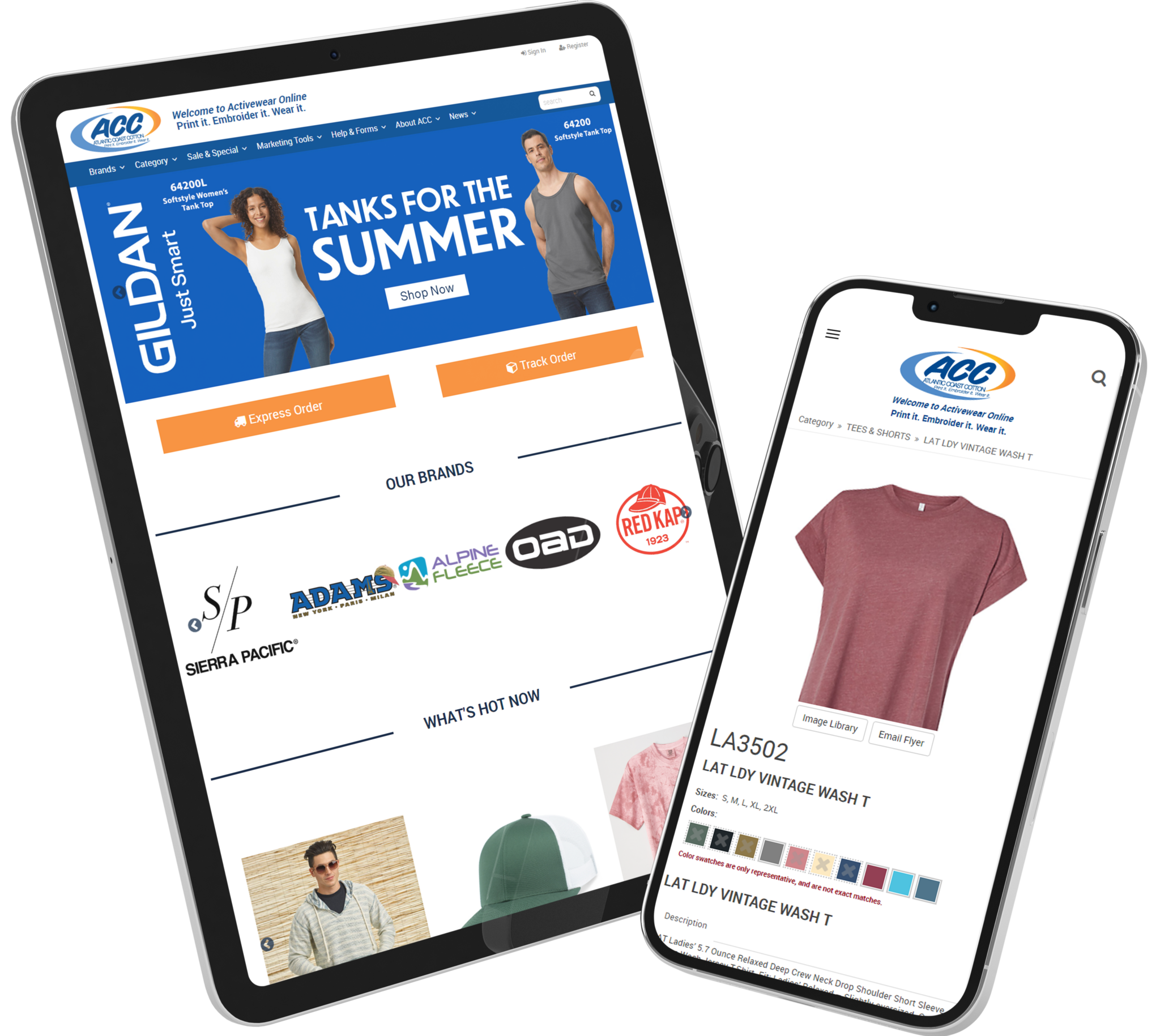 Atlantic Coast Cotton — Printable Sportswear Software Showcase