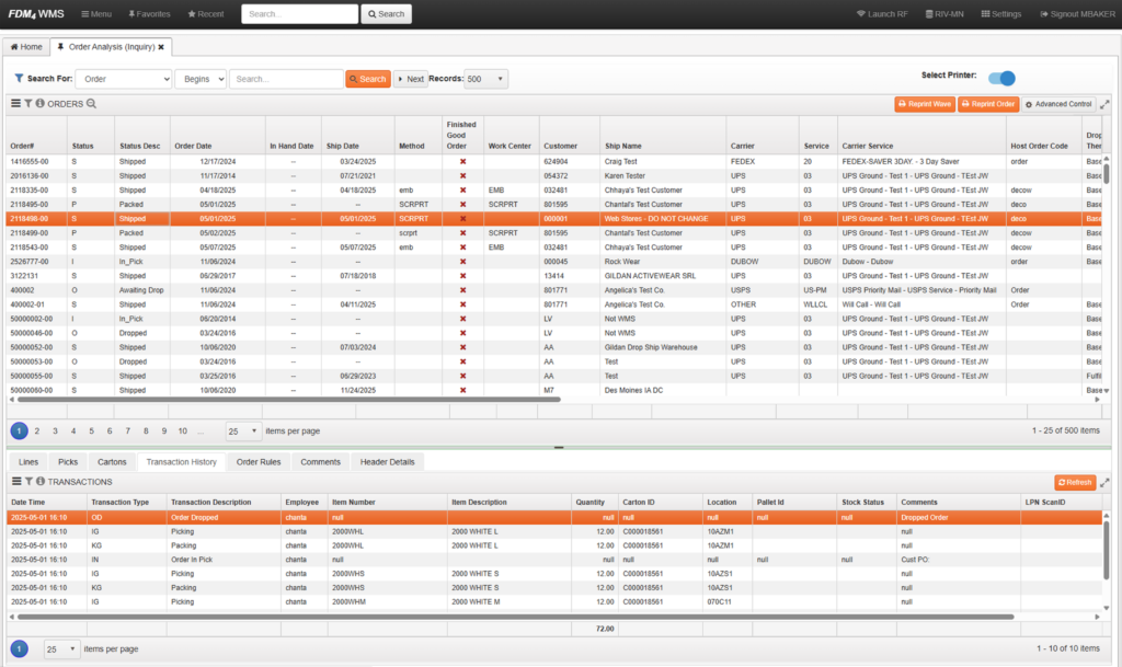 WMS Outbound Software — FDM4 ENTERPRISE SOFTWARE